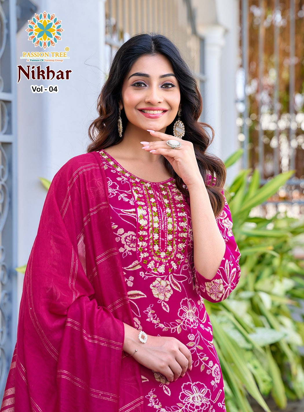 Nikhaar Vol 4 Passion Tree Rayon Readymade Pant Style Suits Manufacturer India