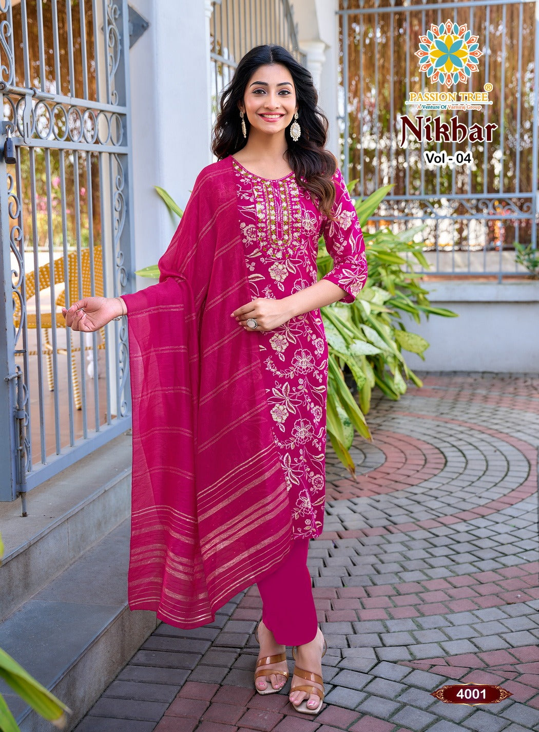 Nikhaar Vol 4 Passion Tree Rayon Readymade Pant Style Suits Manufacturer India