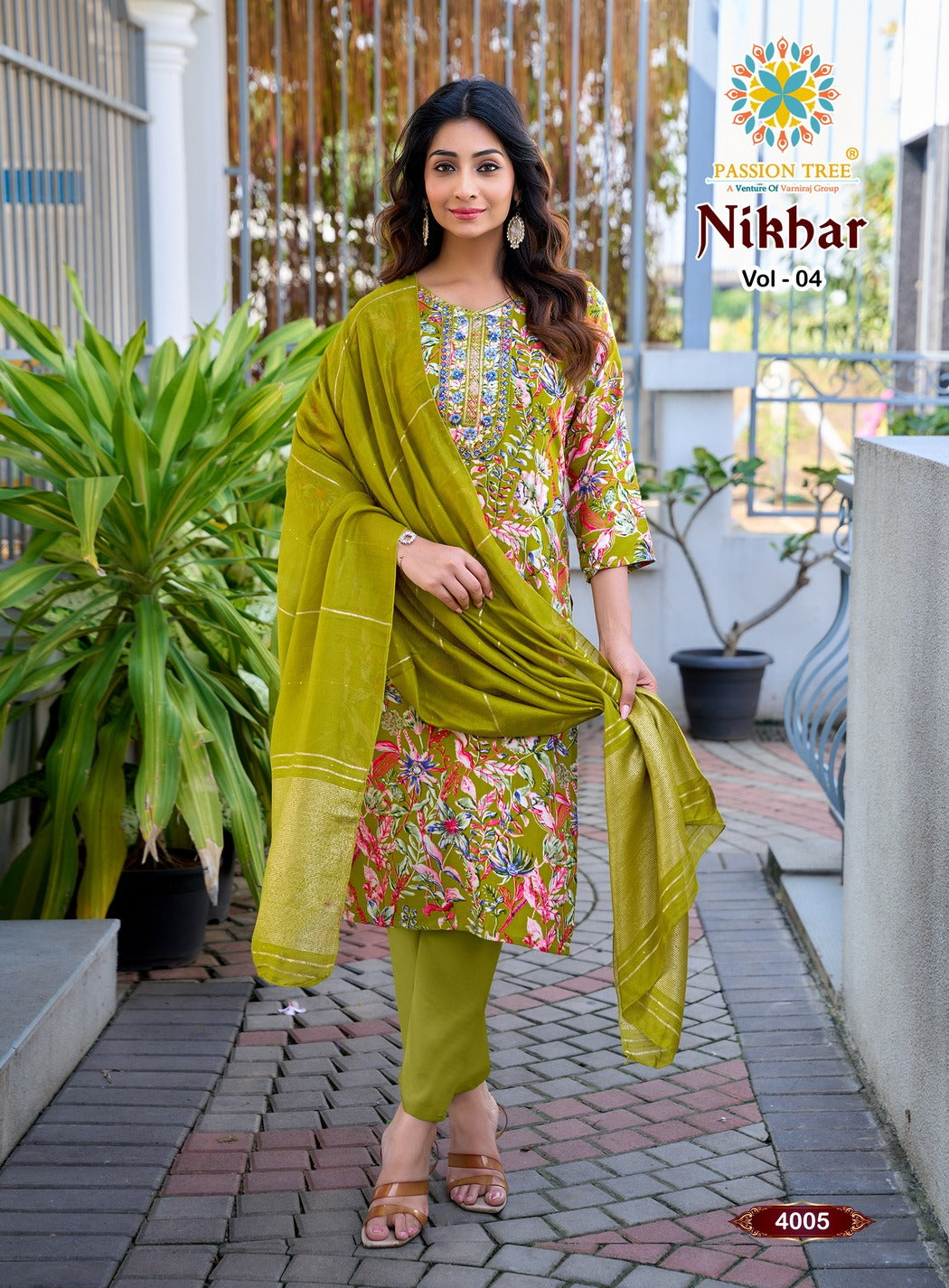 Nikhaar Vol 4 Passion Tree Rayon Readymade Pant Style Suits Manufacturer India