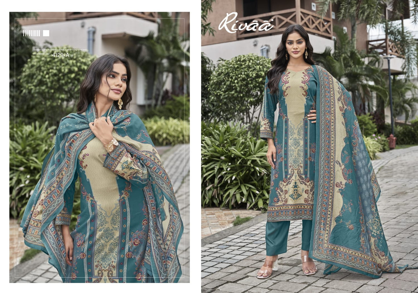 Nikhar 6 Rivaa Pashmina Suits Exporter Ahmedabad