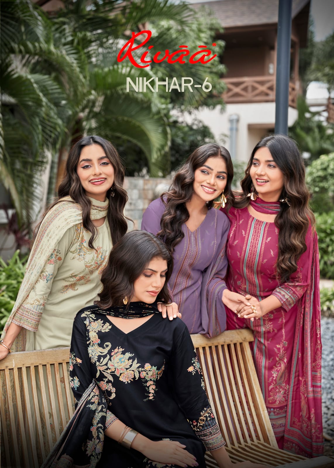 Nikhar 6 Rivaa Pashmina Suits Exporter Ahmedabad