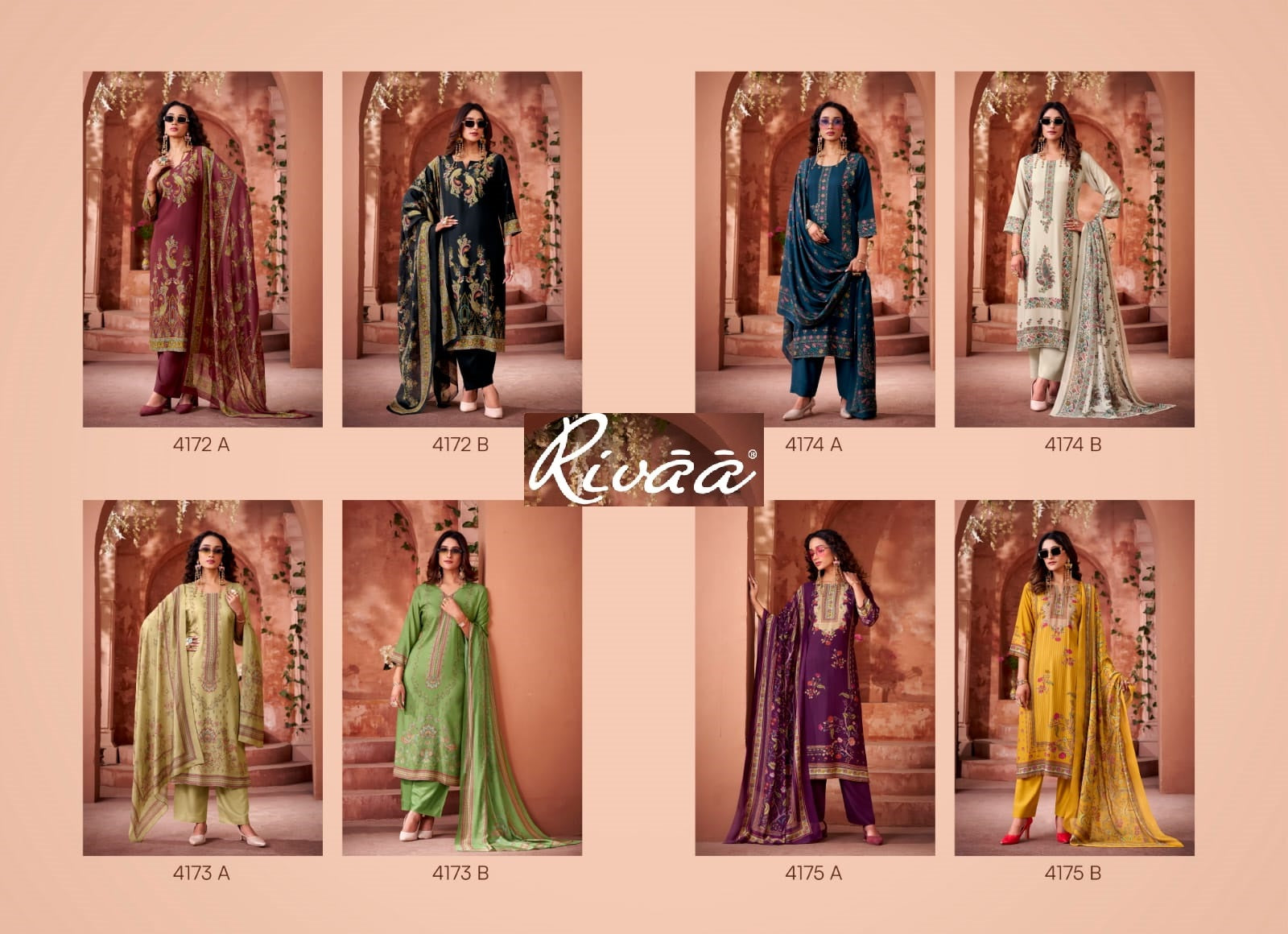 Nikhar 7 Rivaa Pashmina Suits Exporter