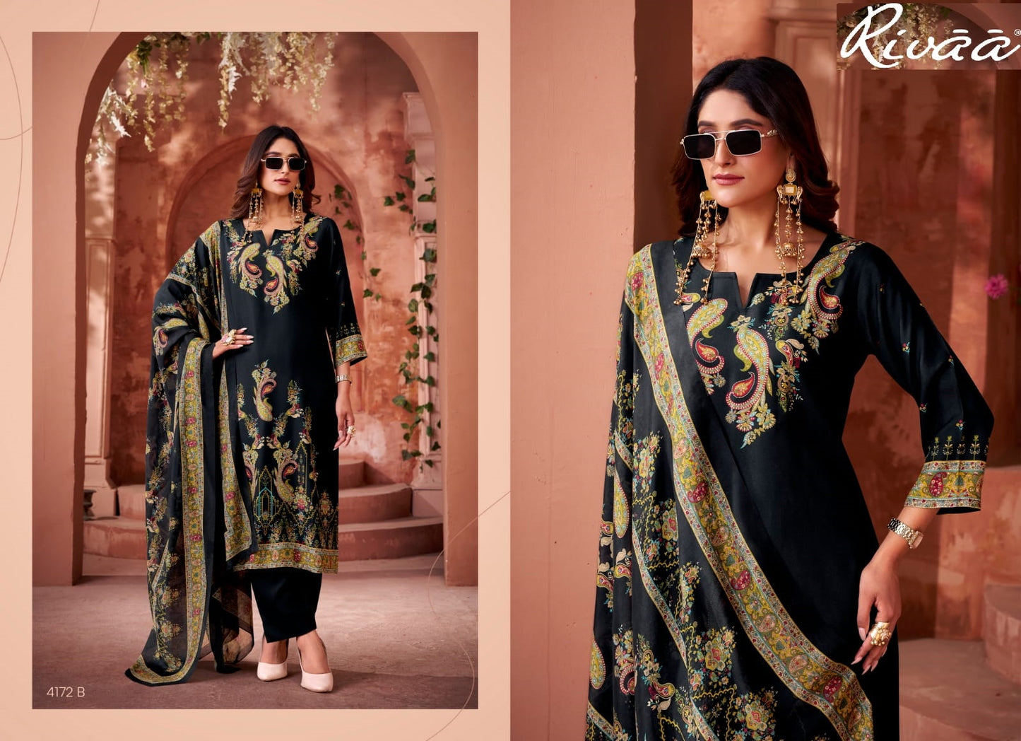 Sinhan Aksr Roman Silk Readymade Plazzo Style Suits Supplier