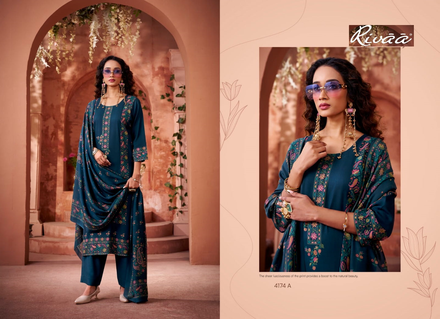 Nikhar 7 Rivaa Pashmina Suits Exporter