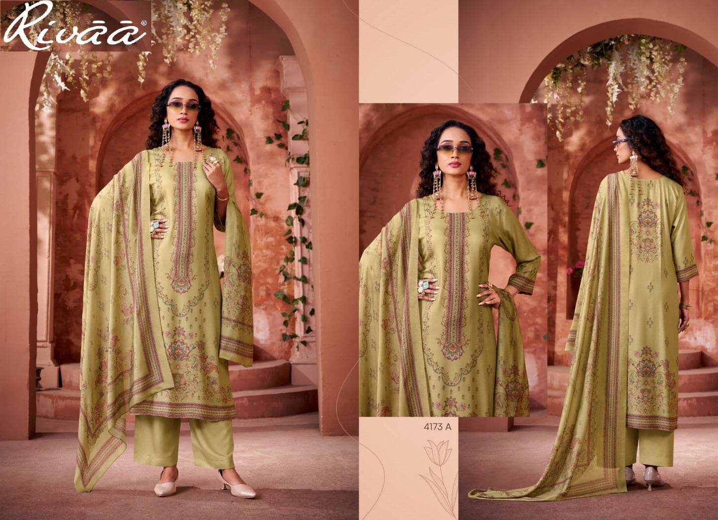 Nikhar 7 Rivaa Pashmina Suits Exporter