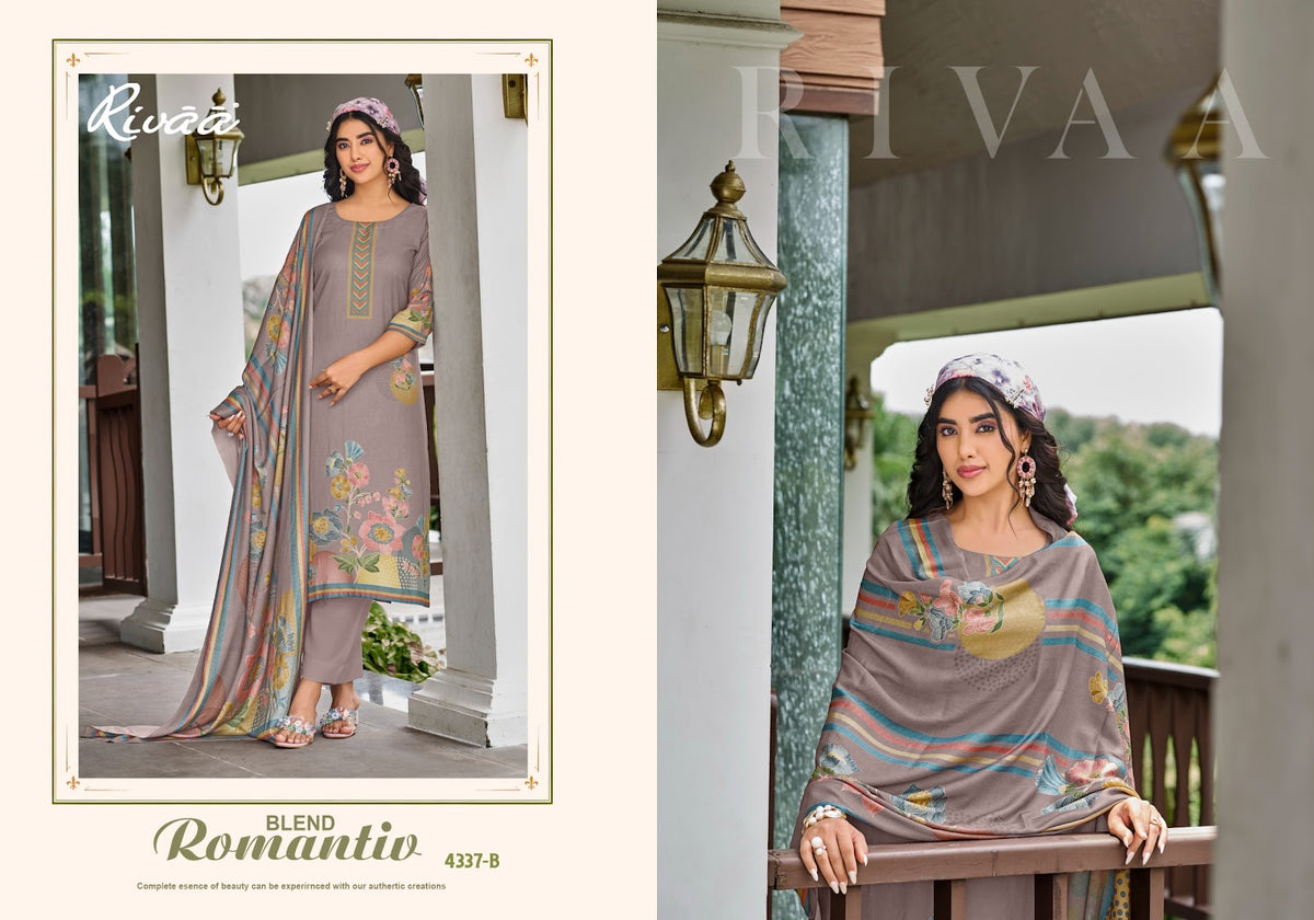 Nikhar 8 Rivaa Viscose Pashmina Suits Manufacturer