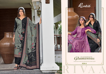 Nikhar 8 Rivaa Viscose Pashmina Suits Manufacturer