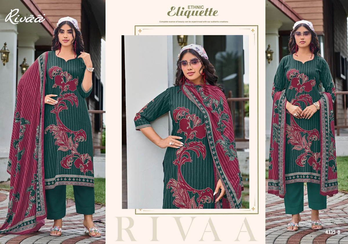 Nikhar 8 Rivaa Viscose Pashmina Suits Manufacturer