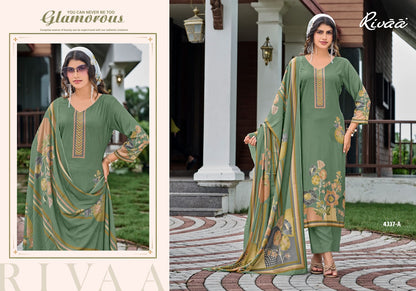 Nikhar 8 Rivaa Viscose Pashmina Suits Manufacturer