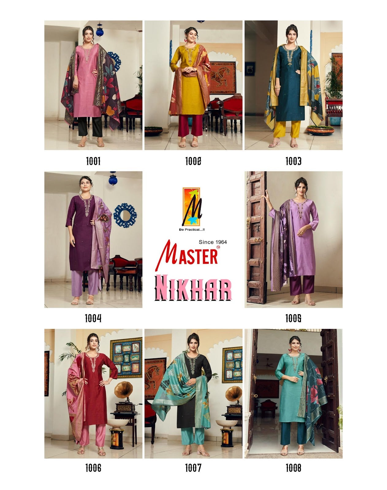 Nikhar Master Gadwal Readymade Pant Style Suits Supplier Gujarat