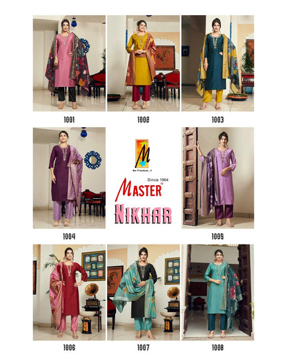 Nikhar Master Gadwal Readymade Pant Style Suits Supplier Gujarat