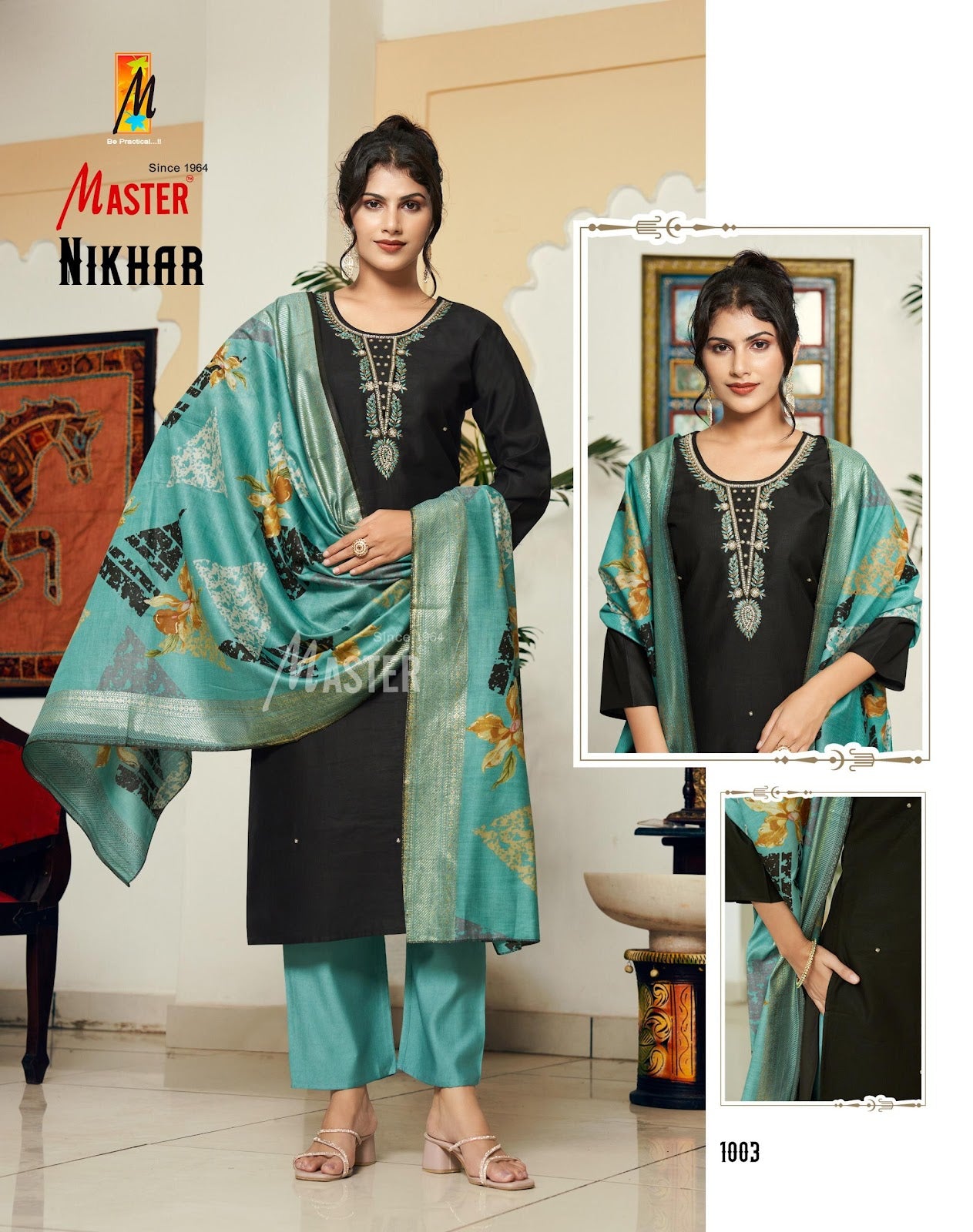 Nikhar Master Gadwal Readymade Pant Style Suits Supplier Gujarat