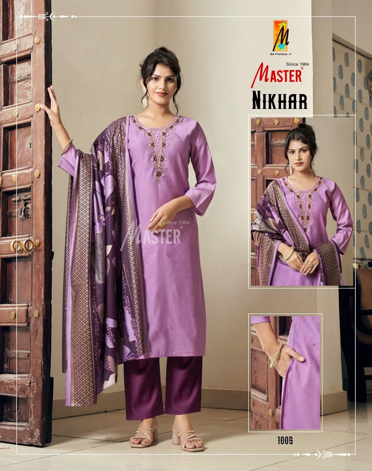 Nikhar Master Gadwal Readymade Pant Style Suits Supplier Gujarat