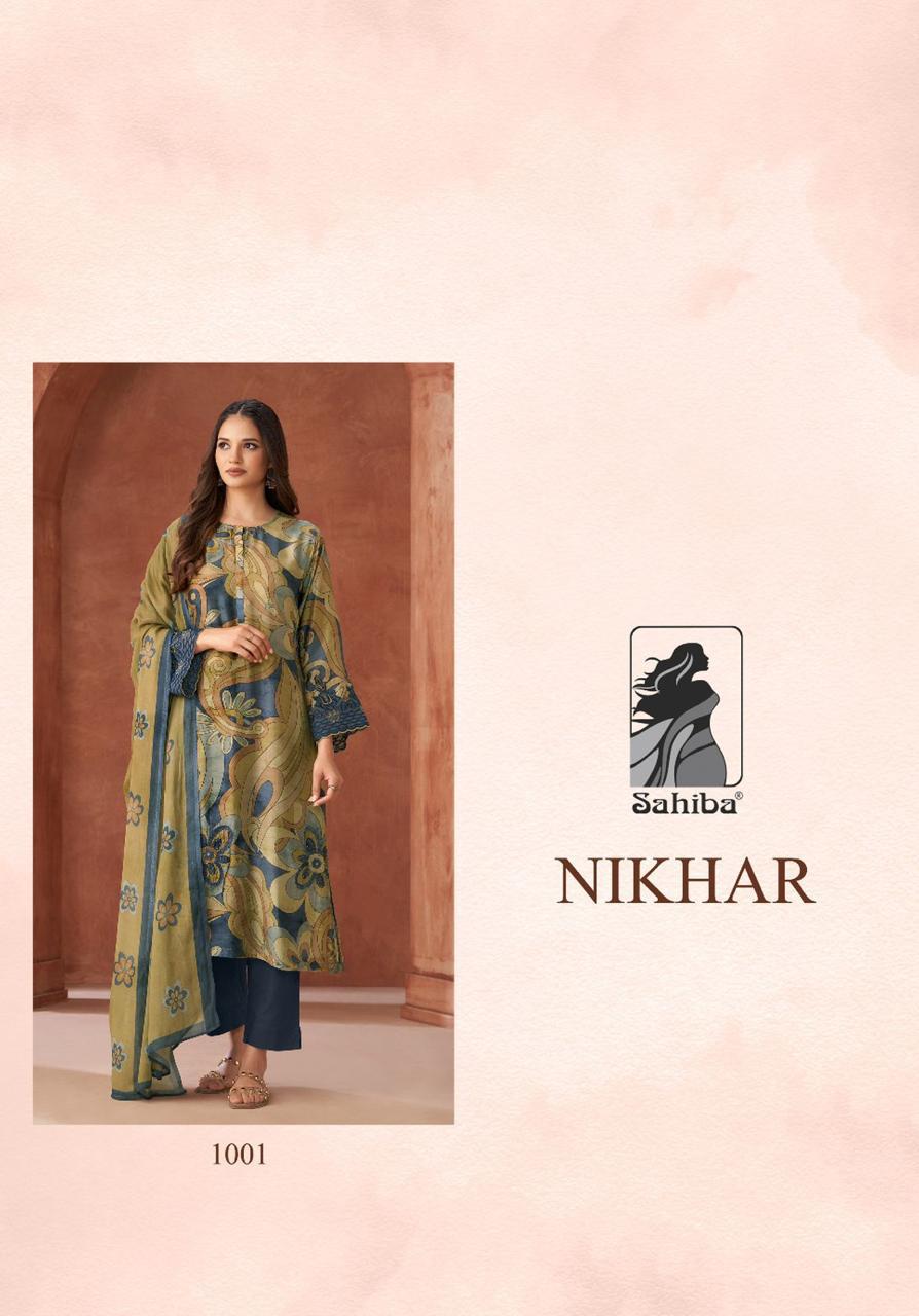 Nikhar Sahiba Staple Twill Pashmina Suits Exporter