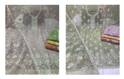 Nikita Nayandeep Rose Gold Salwar Suits Wholesale Rate