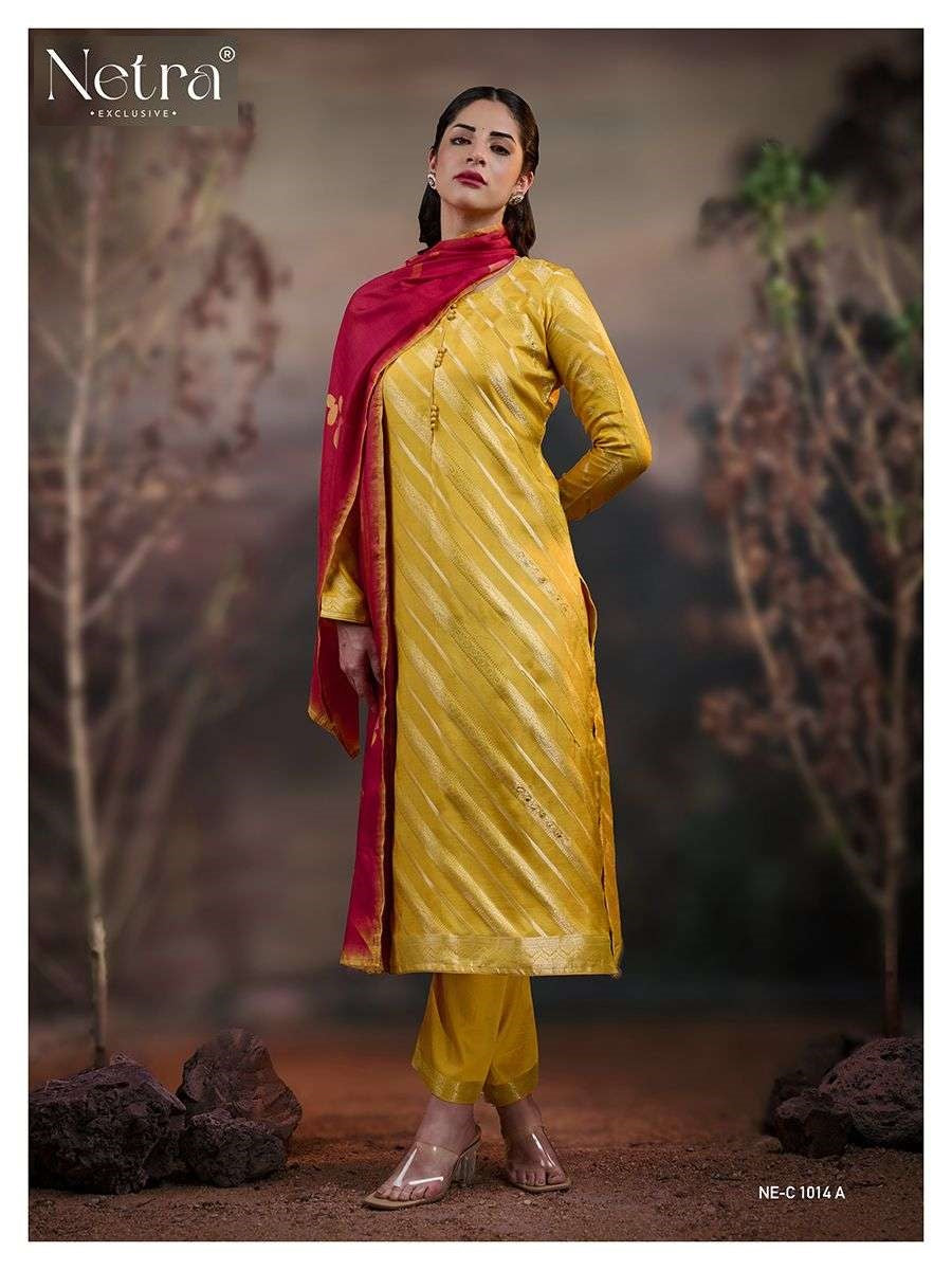 Nikita Netra Muslin Silk Pant Style Suits Wholesaler Ahmedabad