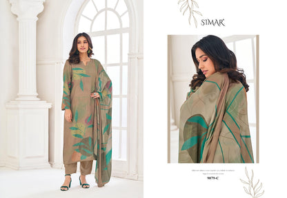 Nikita Simar Pure Viscose Muslin Pant Style Suits Supplier Gujarat