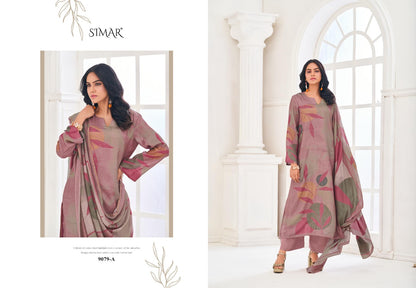 Nikita Simar Pure Viscose Muslin Pant Style Suits Supplier Gujarat
