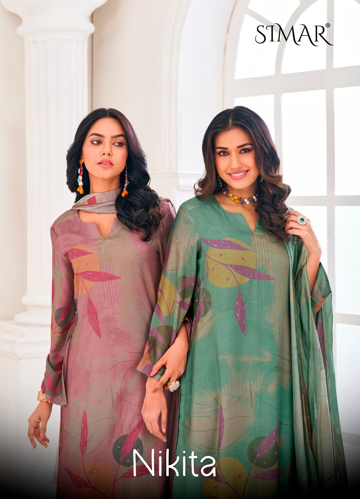 Nikita Simar Pure Viscose Muslin Pant Style Suits Supplier Gujarat