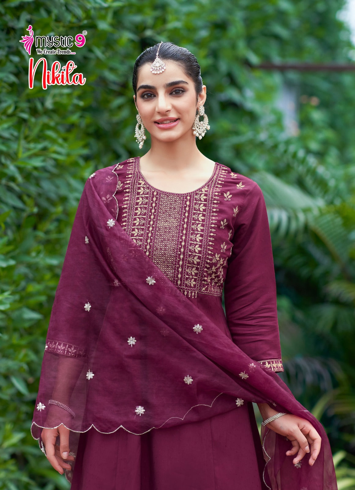 Nikita Vol 1 Mystic 9 Roman Silk Readymade Anarkali Suits Supplier India