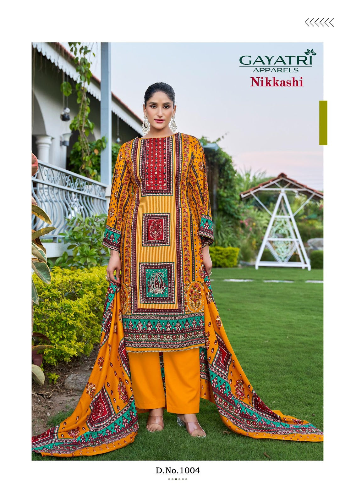 Nikkashi Vol 1 Gayatri Viscose Reyon Karachi Salwar Suits Exporter Gujarat
