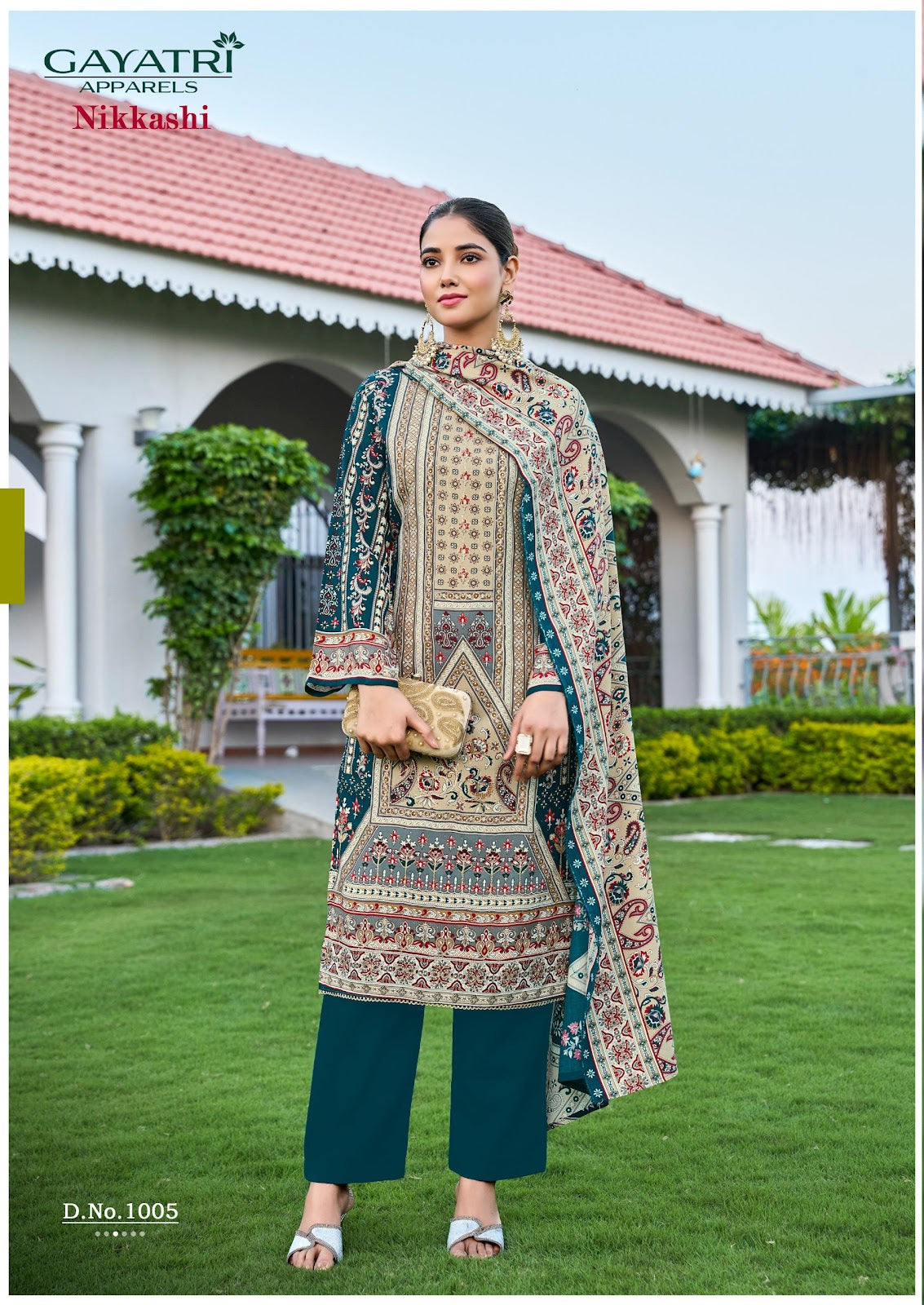 Nikkashi Vol 1 Gayatri Viscose Reyon Karachi Salwar Suits Exporter Gujarat