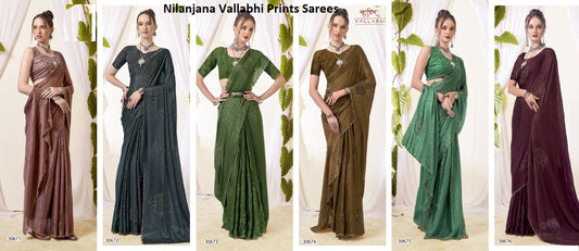 Nilanjana Vallabhi Prints Brasso Sarees Wholesaler Gujarat