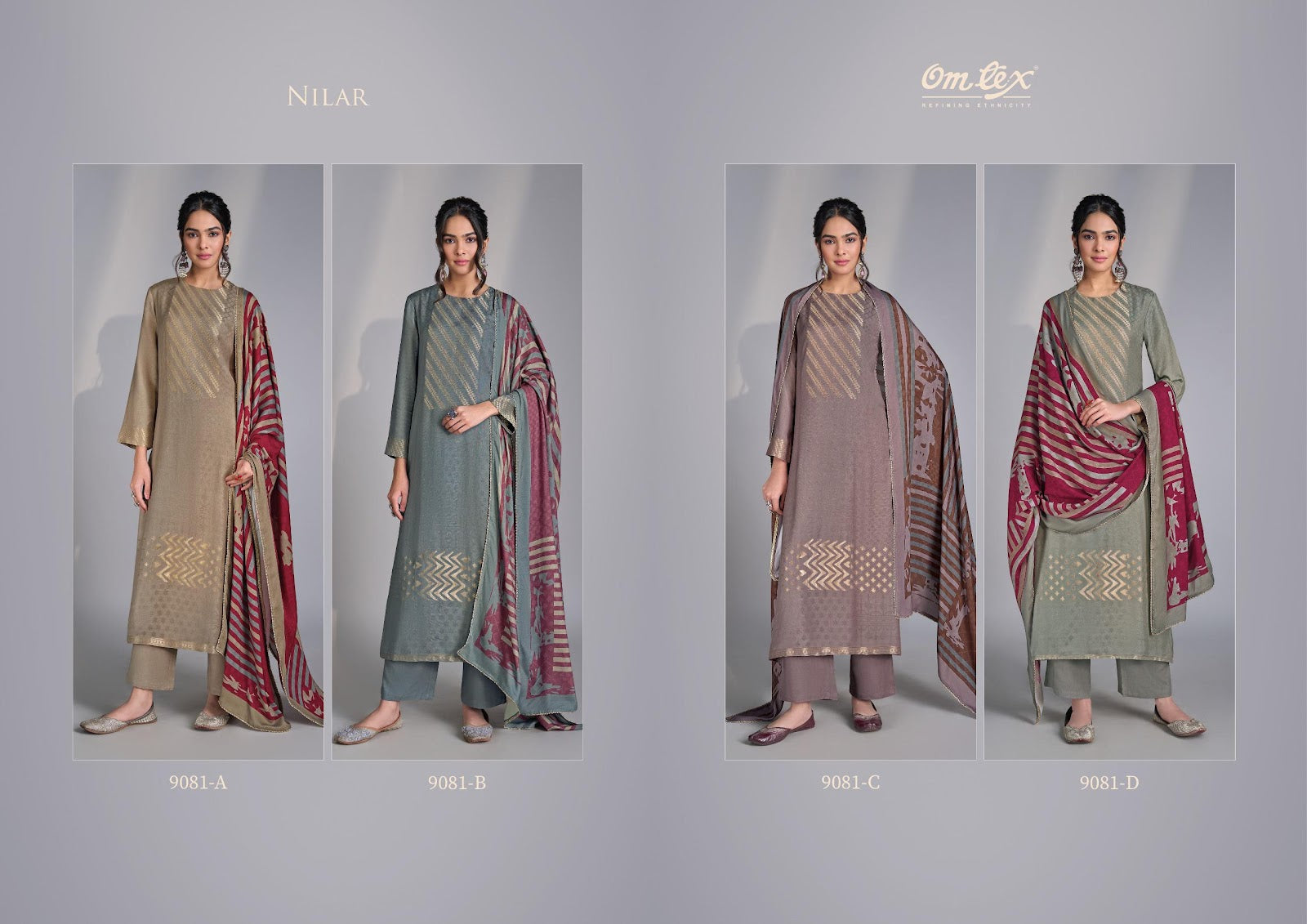 Nilar Omtex Pashmina Suits Wholesaler Gujarat