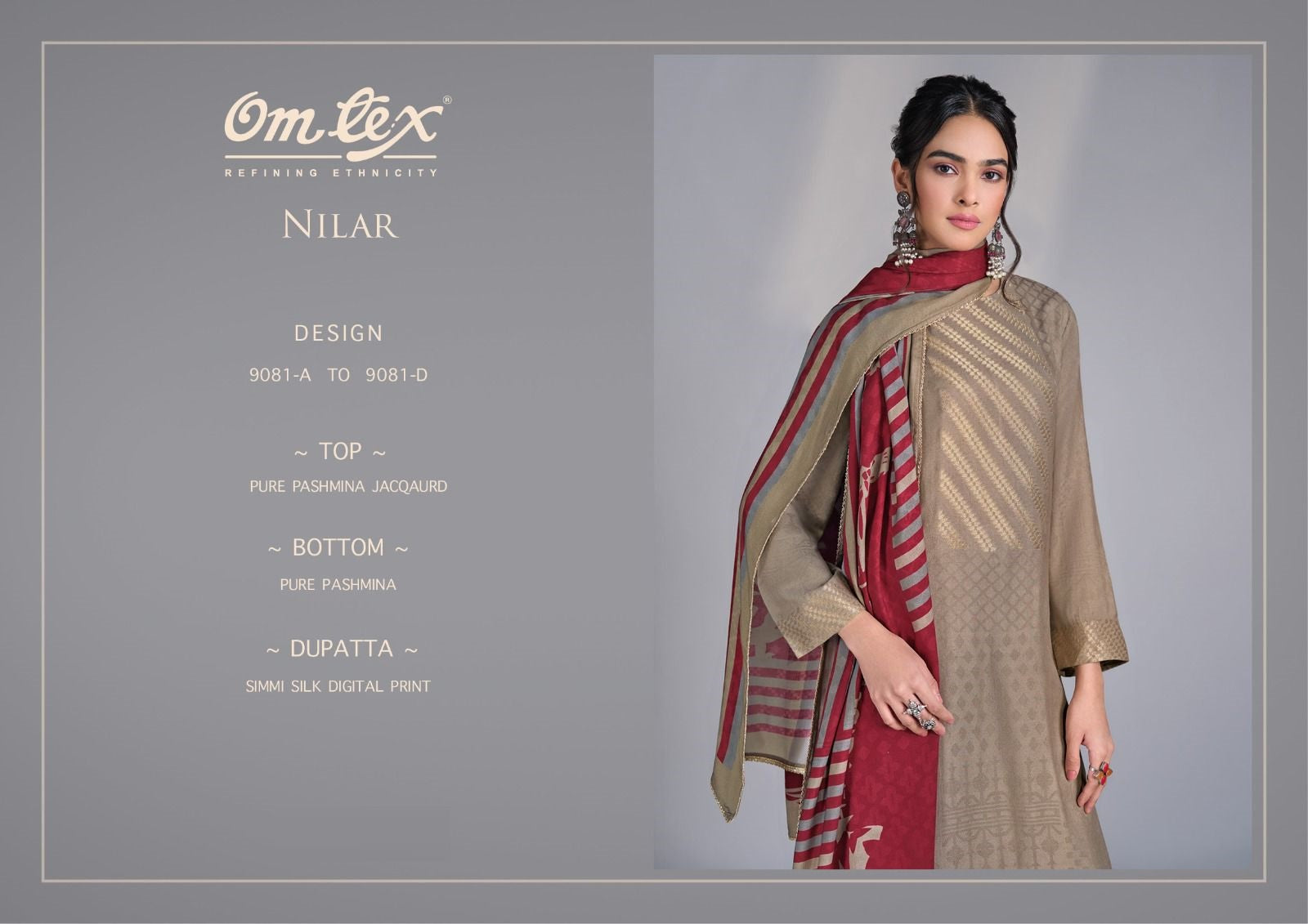 Nilar Omtex Pashmina Suits Wholesaler Gujarat
