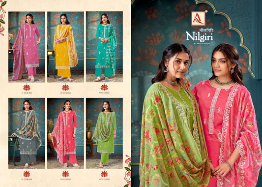 Nilgiri Alok Zam Cotton Pant Style Suits Manufacturer India