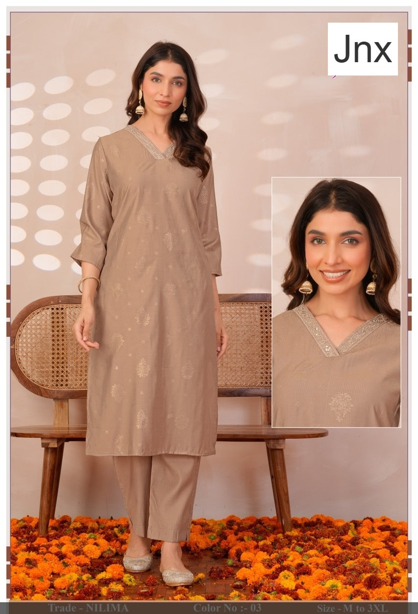 Nilima Jnx Kurti Pant Set Wholesale