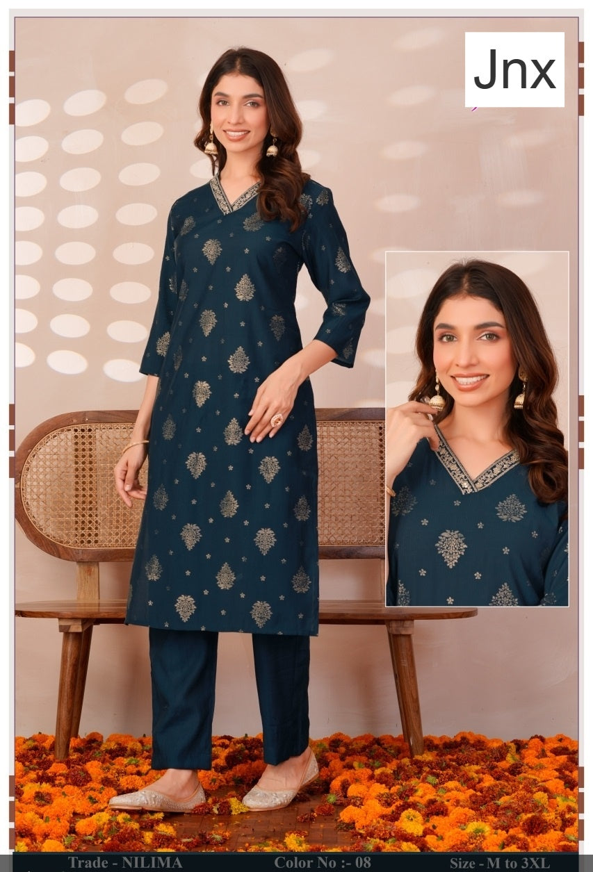 Nilima Jnx Kurti Pant Set Wholesale