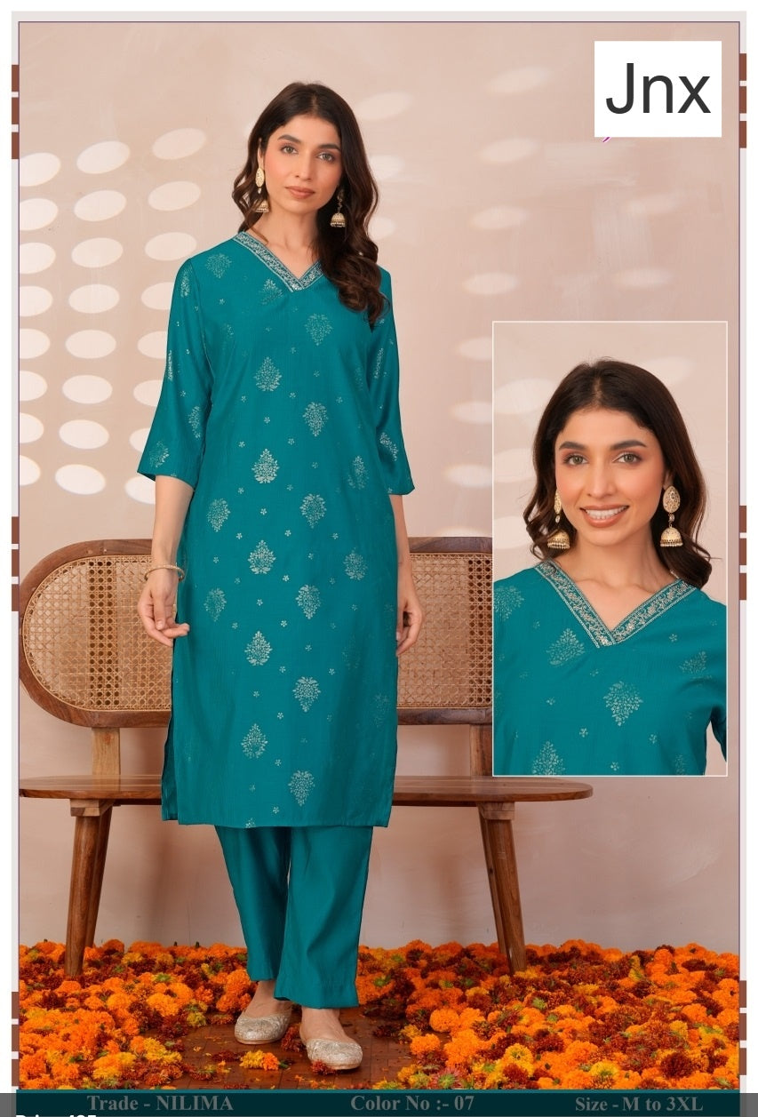 Nilima Jnx Kurti Pant Set Wholesale