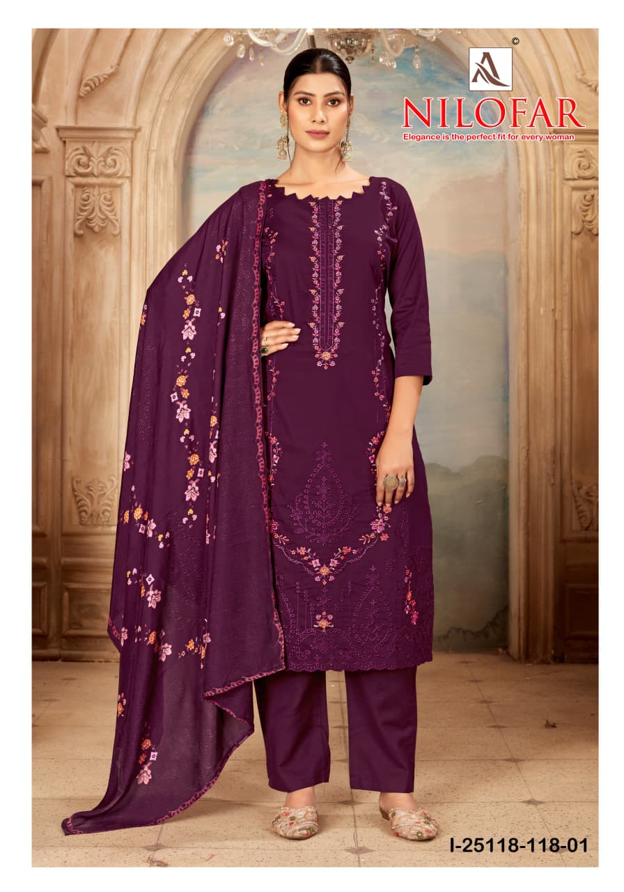 Nilofar Alok Zam Karachi Salwar Suits Supplier