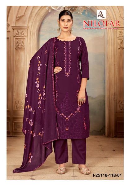 Nilofar Alok Zam Karachi Salwar Suits Supplier