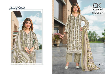 Nilofer Al Karam Pure Cotton Karachi Salwar Suits Wholesaler India
