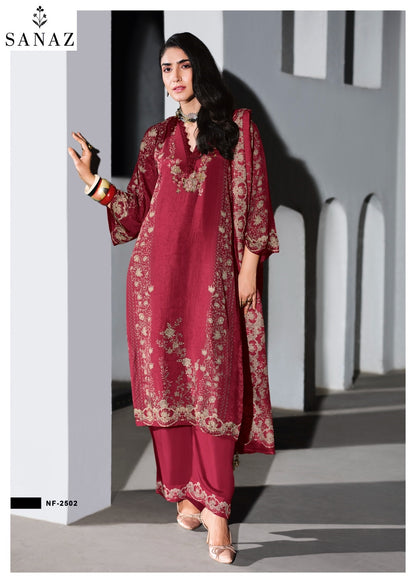 Niloufer Sanaz Viscose Muslin Pant Style Suits Wholesale Price