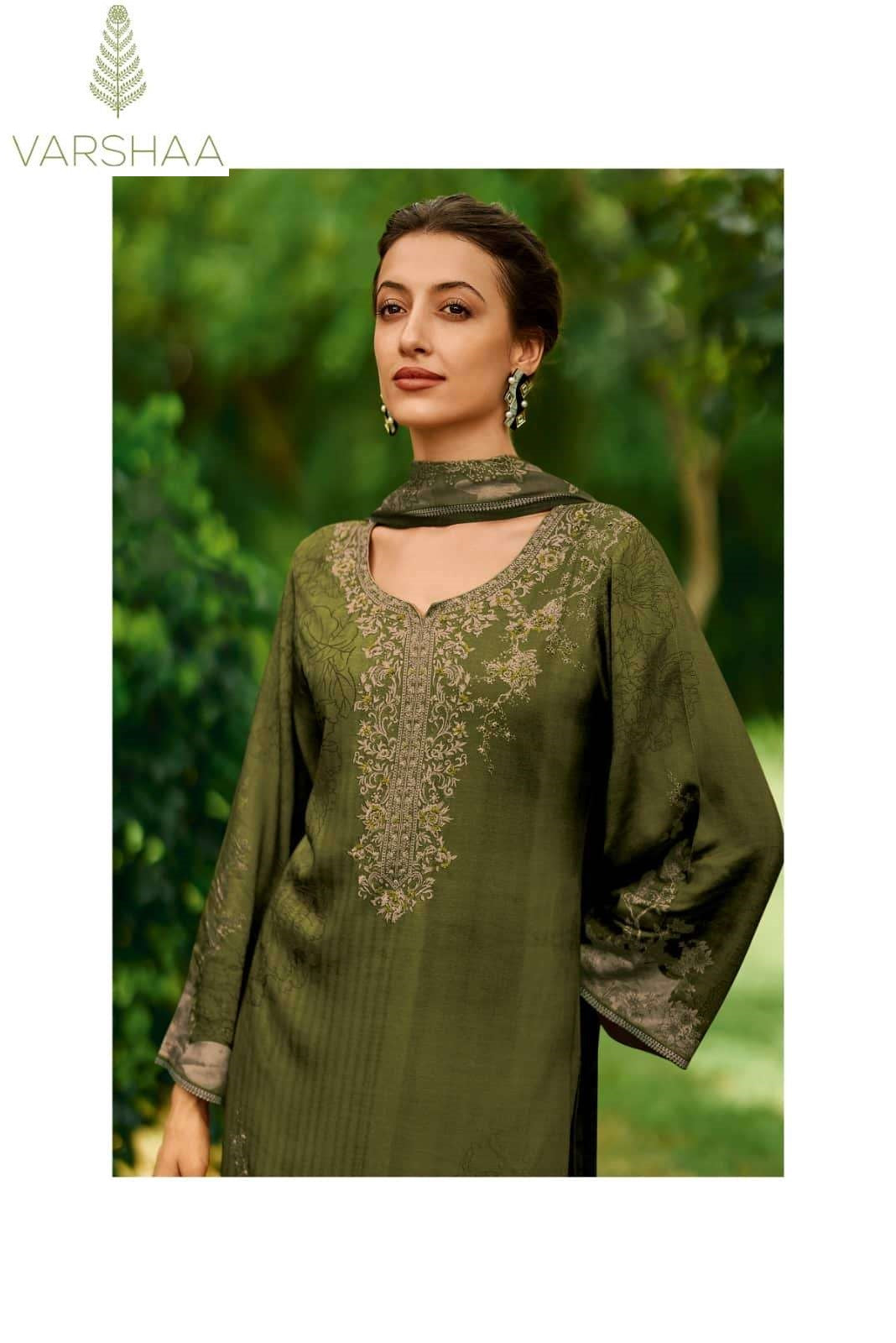 Niloufer Varshaa Viscose Muslin Pant Style Suits Wholesale Rate