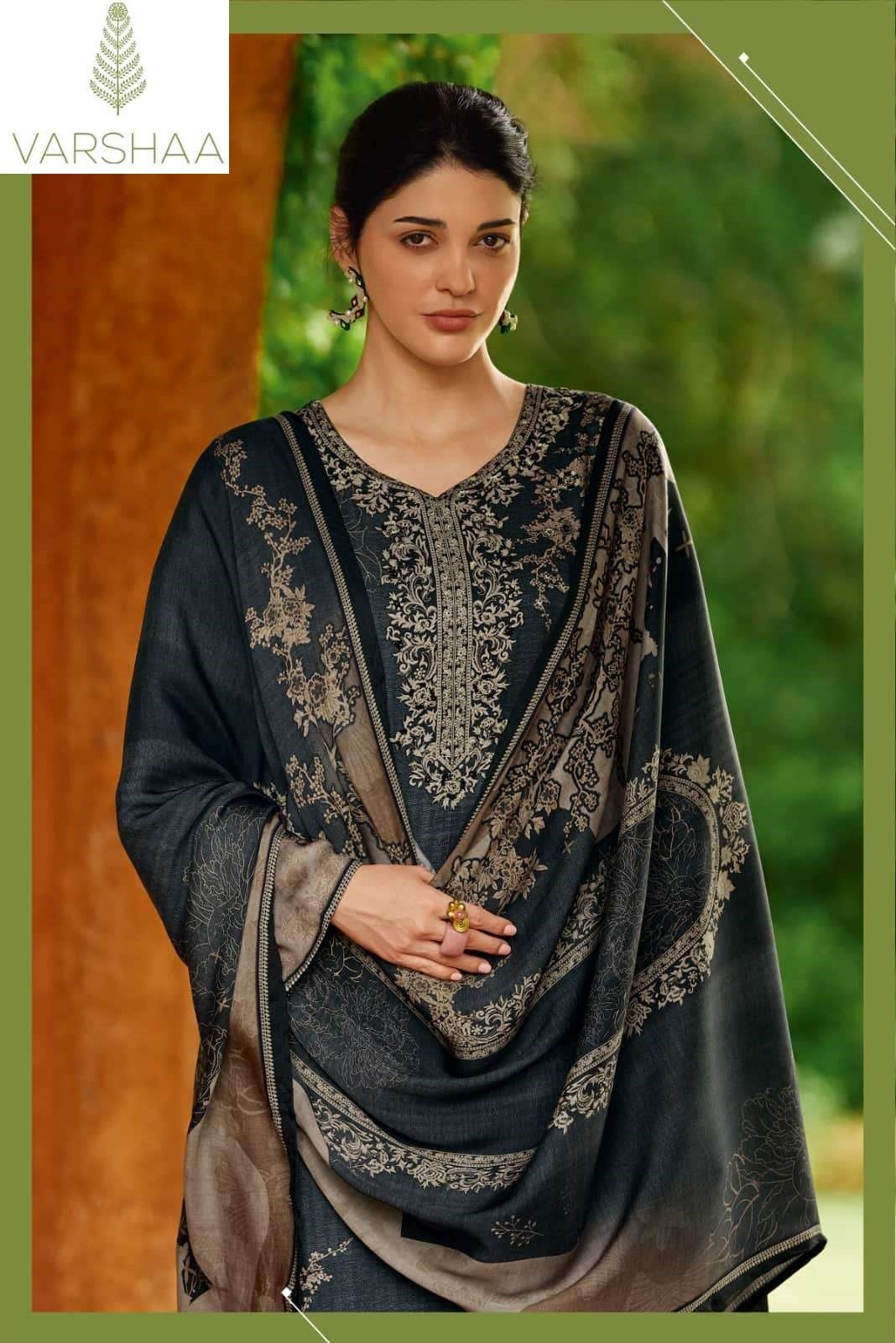 Niloufer Varshaa Viscose Muslin Pant Style Suits Wholesale Rate