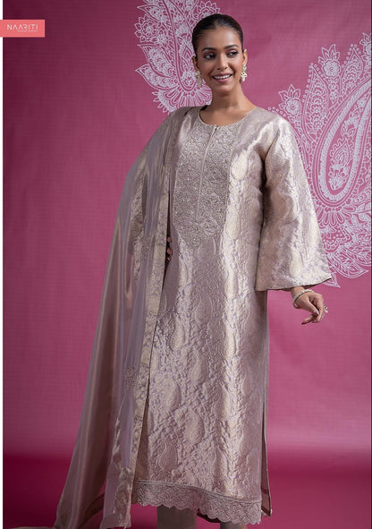 Nilveen Naariti Tissue Silk Pant Style Suits Wholesaler Ahmedabad