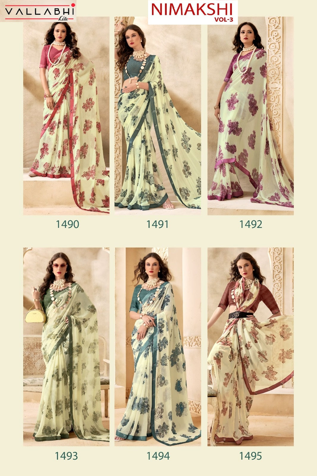 Nimakshi Vallabhi Lite Georgette Sarees Exporter Ahmedabad