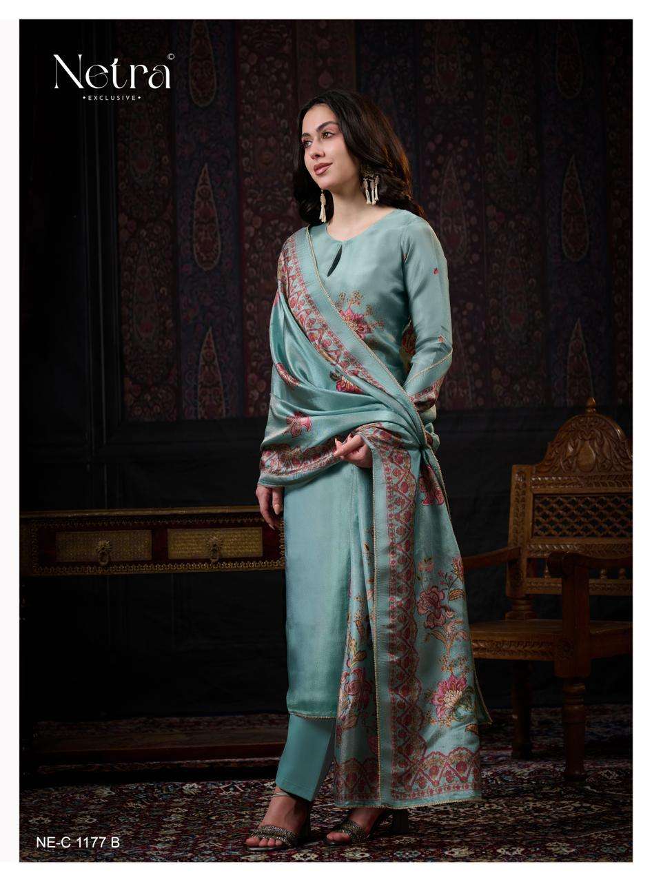 Nimara Netra Pure Bemberg Pant Style Suits Manufacturer Ahmedabad