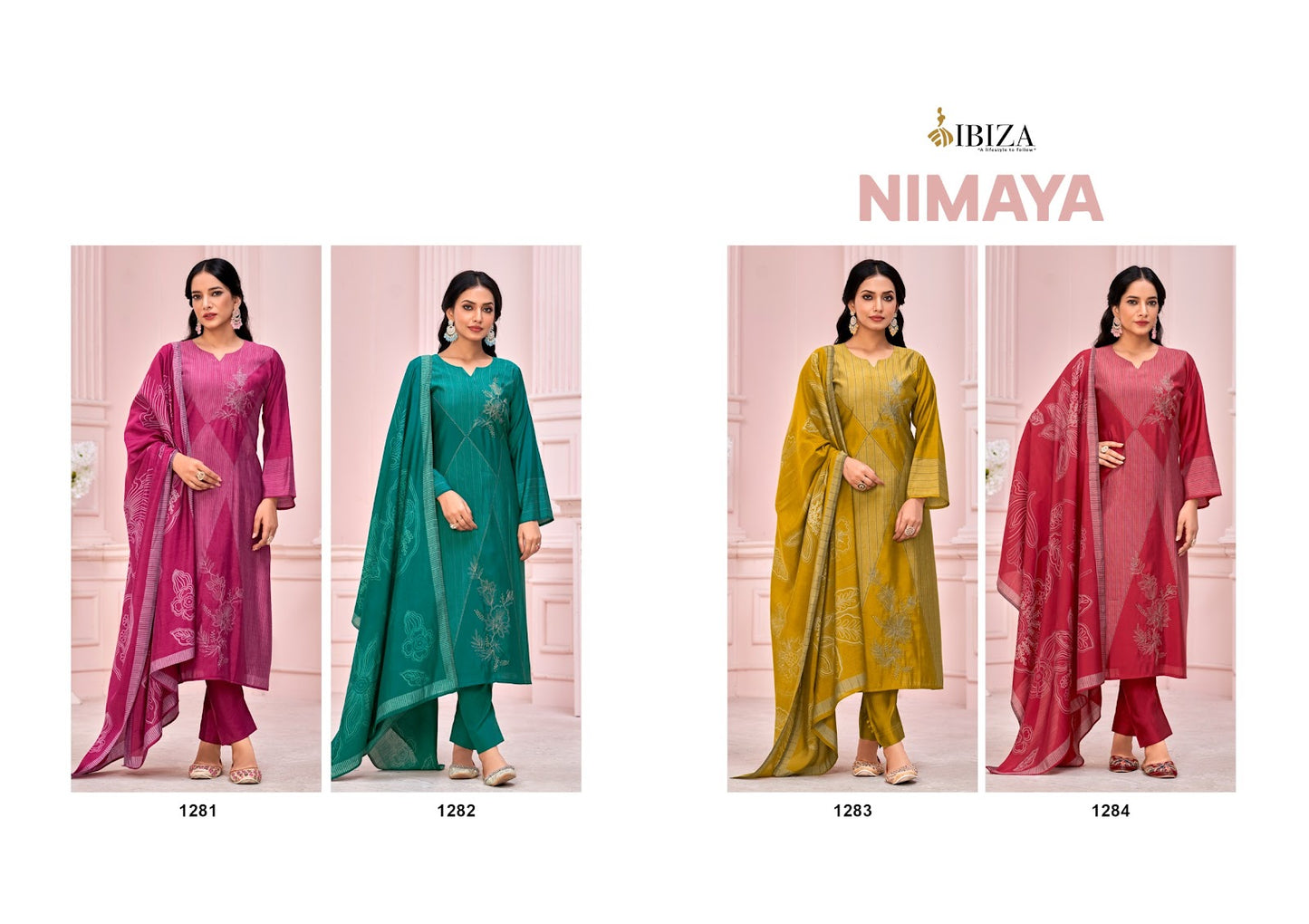 Nimaya Ibiza Viscose Muslin Pant Style Suits Wholesale