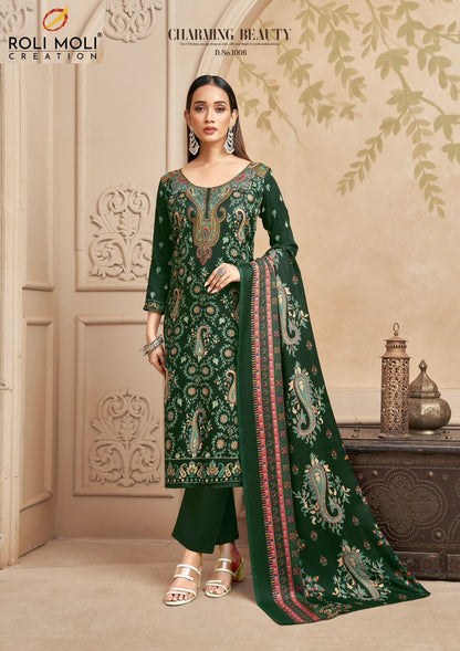 Nimaya Roli Moli Karachi Pashmina Salwar Suits Supplier India