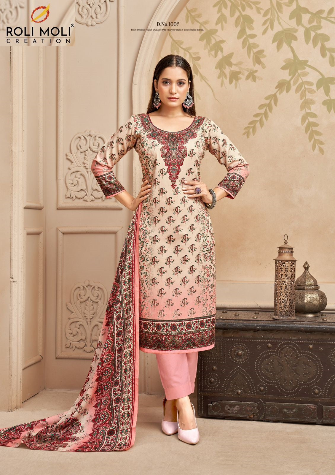 Nimaya Roli Moli Karachi Pashmina Salwar Suits Supplier India