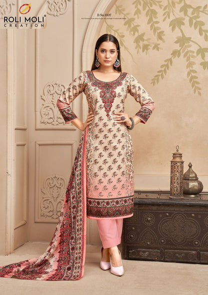 Nimaya Roli Moli Karachi Pashmina Salwar Suits Supplier India