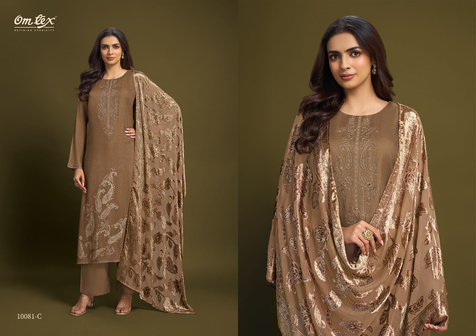 Nimaya Vol 3 Omtex Pashmina Suits Wholesale Price