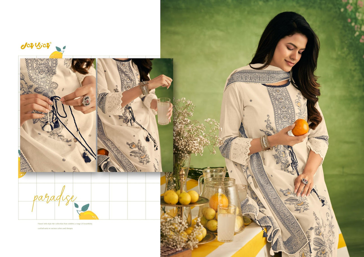 Nimbu Paani Vol 2 Jay Vijay Cotton Jacquard Pant Style Suits Manufacturer Gujarat