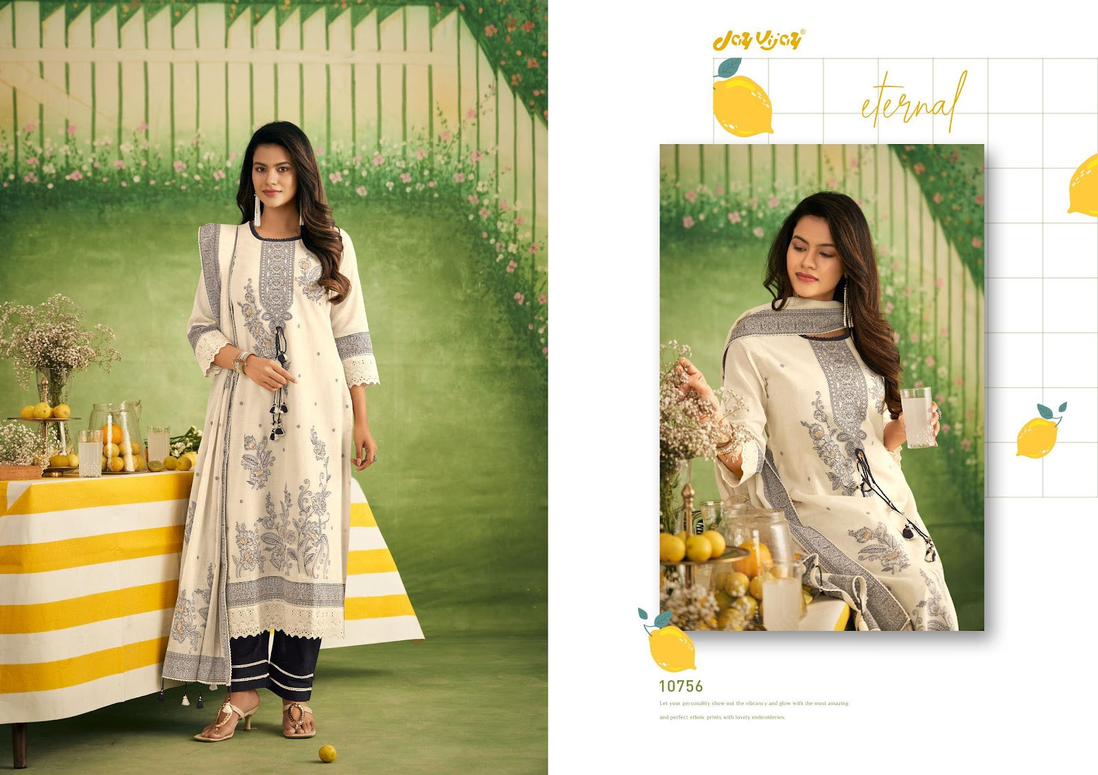 Nimbu Paani Vol 2 Jay Vijay Cotton Jacquard Pant Style Suits Manufacturer Gujarat