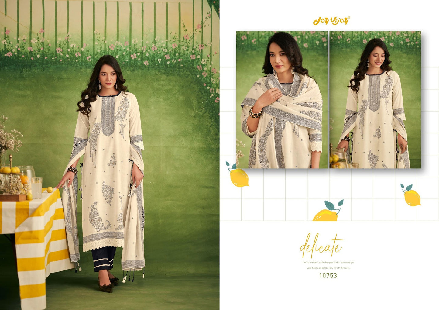 Nimbu Paani Vol 2 Jay Vijay Cotton Jacquard Pant Style Suits Manufacturer Gujarat